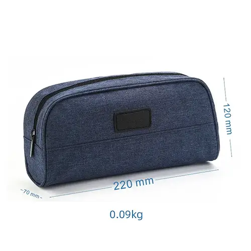 Wholesale Custom Logo Fashion Design  Makebag Brush Storage Pouch Makeup Bag Travel Cosmetic Bag(Blue)